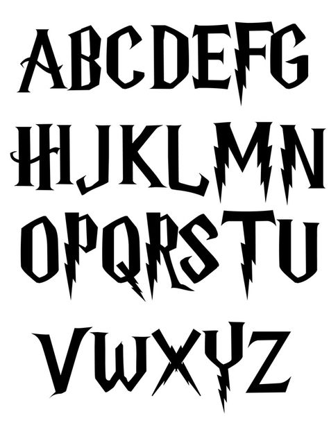 Harry Potter Fonts Tort Harry Potter, Harry Potter Motto Party, Harry Potter Stencils, Harry Potter Weihnachten, Baby Harry Potter, Harry Potter Letter, Harry Potter Christmas Decorations, Harry Potter Font, Stile Harry Potter