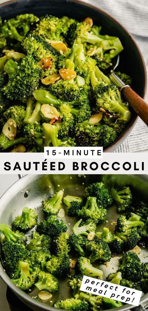 Steamed Brocolli Seasoning, Sauteed Broccoli With Garlic, Best Seasoned Broccoli, How To Make Crispy Broccoli, Brocoli Garlic Recipe, Cook Fresh Broccoli On Stove, Pan Cooked Broccoli, Raw Brocolli Recipes, Steamed Garlic Broccoli