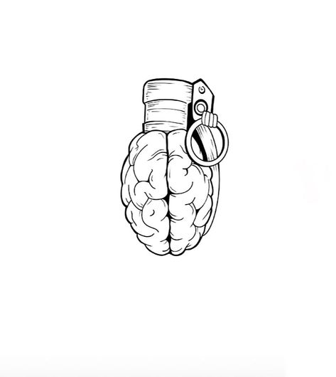 Overthinking Tattoos Brain, Overthinker Tatoos Ideas, Lost Mind Tattoo, Loner Tattoos, Therapy Tattoos, Overthinker Tattoo Ideas, Burnout Tattoo, Tattoos For Overthinkers, Overthinking Tattoos