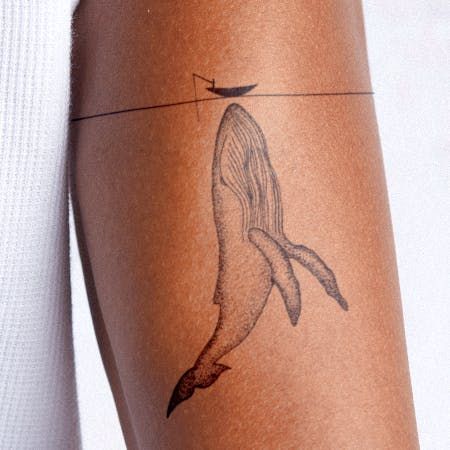 As Above So Below Tattoo, Food Tattoo, Whale Tattoo, Basic Tattoos, Whale Tattoos, Inkbox Tattoo, As Above So Below, Tattoo Signs, Tasteful Tattoos