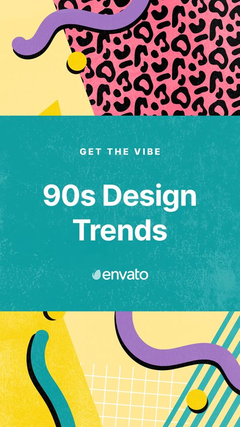 Defined by so many different genres and styles, the 90s had a huge impact on design... so much so that graphic design trends continue to re-emerge. Ready to rewind? Check out the 90s design trends making a comeback in 2020. 90s Logo Design Inspiration, Graphic Design 90s Style, 90s Prints Graphic Design, 90s Inspired Design, 90s Design Inspiration, 90s Aesthetic Graphic, 90s Inspired Graphic Design, 1990 Graphic Design, 90s Style Logo