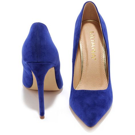 Ladies First Blue Suede Pointed Pumps ($30) ❤ liked on Polyvore featuring shoes, pumps, blue suede pumps, suede pumps, pointed toe high heel pumps, pointed-toe pumps and blue shoes Ethereal Fashion, Blue Suede Pumps, Pointy Pumps, Blue High Heels, Blue Suede Heels, Sheath Dresses, Classic Outfit, Pointed Pumps, Blue Suede Shoes