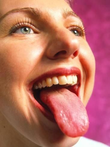 View of the Healthy Tongue of a Woman Photographic Print by Tek Image. Find art you love and shop high-quality art prints, photographs, framed artworks and posters at Art.com. 100% satisfaction guaranteed. Healthy Tongue, Brown Spots On Skin, Beautiful Teeth, Tongue Health, Brown Spots On Face, Preventative Health, Lifestyle Habits, Peeling Skin, Food Tasting