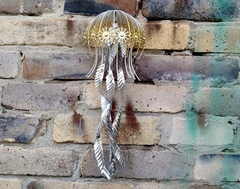 Wall Metal sculpture jellyfish steampunk, jellyfish figurine, Metal medusa. Statuette medusa, figurine Steampunk sea jelly. Steampunk Jellyfish, Jellyfish Sculpture, Metal Sculpture Art, Welding Techniques, Sea Jellies, Jellyfish Art, Angler Fish, Metal Art Sculpture, Star Wall