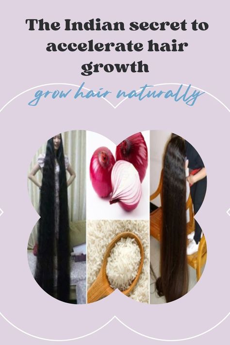 The Indian secret to accelerate hair growth and treat baldness from the first use #hair #hairbeauty #hairtips #hairlength #hairlengths Tips For Thick Hair, Growing Long Hair Faster, Grow Natural Hair Faster, Grow Thicker Hair, Accelerate Hair Growth, Black Hair Growth, Beauty Hair Color, Hair Growing Tips, How To Grow Natural Hair