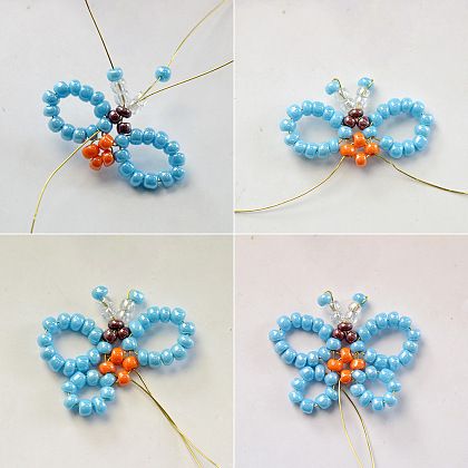 Seed Bead Butterfly Tutorial, Seed Bead Butterfly Pattern, Bead Butterfly Patterns, Butterfly Bead Pattern, Diy Beaded Butterfly, Beaded Butterfly Tutorial, Beaded Butterfly Patterns, Seed Bead Butterfly, Beaded Butterfly Earrings