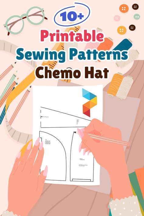 Sew Chemo Caps Hat Patterns, Chemo Caps Pattern Sewing, Chemo Turban Pattern Free Sewing, Diy Head Covering Sewing Patterns, Fleece Chemo Hat Pattern, Free Hat Sewing Patterns, Free Chemo Hat Patterns To Sew, Chemo Hats To Sew, Chemo Headwear Diy Sewing Patterns Free