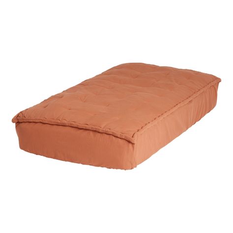 Terracotta Handwoven Cotton Twin Mattress Cover - World Market Garage Clubhouse, World Market Daybed, Twin Mattress Cover, Daybed Mattress Cover, A Modest Proposal, Dream Sofa, Daybed Mattress, Dream Sofas, Daybed Covers