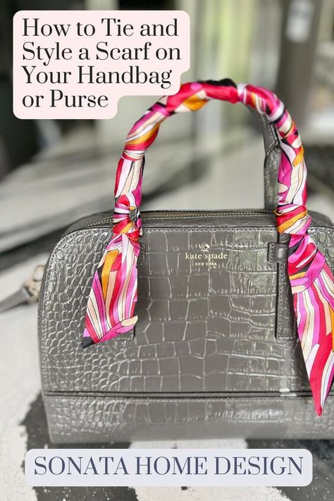 Are you looking for a stylish way to accessorize your handbag or purse? Look no further than a scarf! In just a few easy steps, you can learn how to tie a purse scarf!I Diy Purse Scarf, How To Fray Jeans, Style A Scarf, French Luxury Brands, Casually Chic, Monogram Outfit, Purse Scarf, Diy Scarf, Purse Handles