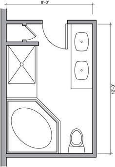 Suite Layout, Master Suite Layout, Update Bathroom, Bathroom Layout Plans, Restroom Ideas, Shower Design Ideas, Layout Bathroom, Small Floor Plans, Small Bathroom Layout