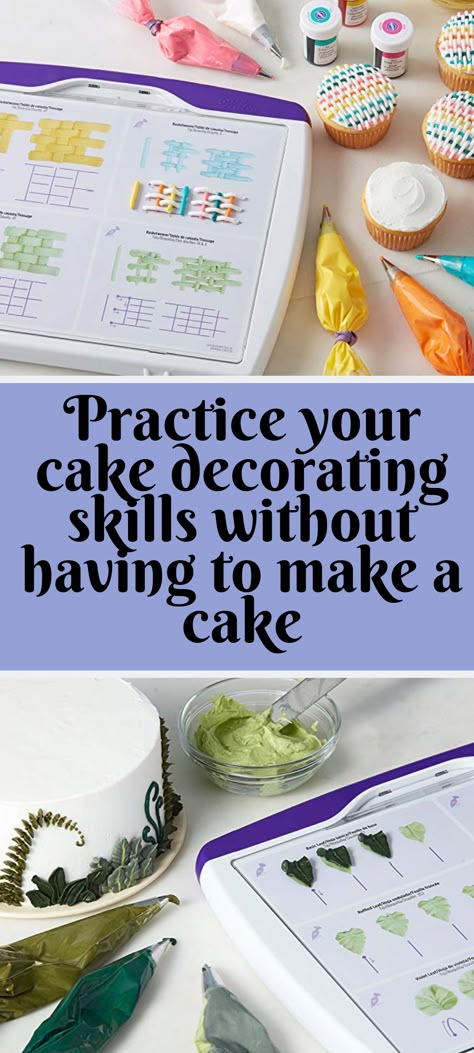 Practice Cake Decorating, Diy Cake Pops, Cake Decorating For Beginners, Cake Decorating Set, Wilton Cake Decorating, Cake Decorating Piping, Creative Cake Decorating, Creative Birthday Cakes, Wilton Cakes