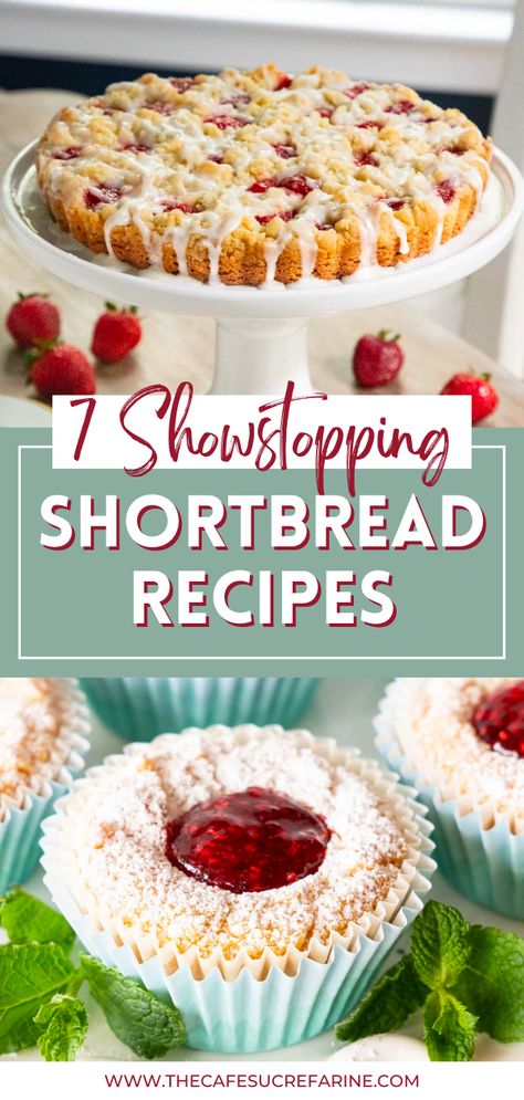 With these 7 Showstopping Shortbread Recipes, you will become obsessed with shortbread all over again. All of these recipes can be put together with minimal time and effort, yet they yield bakeshop-quality results. These delicious, amazing recipes range from strawberry tarts to tart bites. There is something for everyone on this fantastic list! Shortbread Cakes, Shortbread Crust Pie Recipes, Shortbread Pastry Recipe, Shortbread Tart, Shortbread Dessert Recipes, Recipes With Shortbread Crust, Shortbread Pie Crust Filling, Shortbread Pie, Shortbread Cupcakes