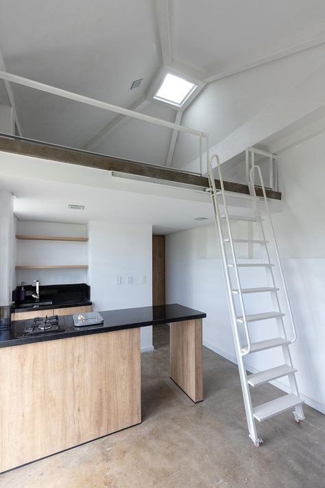 Australian Home Decor, House Ladder, Sliding Ladder, Stair Ladder, Loft Ladder, Steps Design, Vernacular Architecture, Modern Cabin, Apartment Furniture