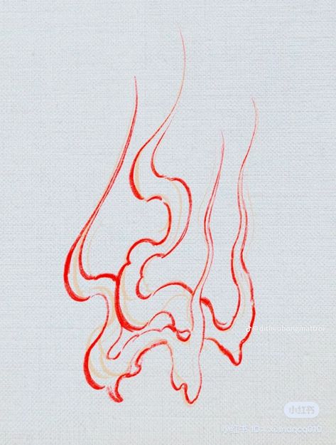 Japanese Flames Drawing, Chinese Elements Design, Fogo Tattoo, Japanese Fire, Japanese Flames, Japanese Fire Tattoo, Japanese Flames Tattoo, Japanese Leg Tattoo, Line Doodles