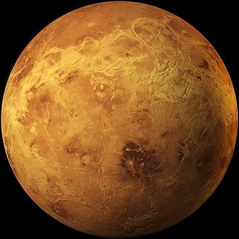 CGI image of Venus, based on topographical radar scans. A direct photograph of the Venus surface is not possible because of the dense atmosphere. Venus Worship, Venus Surface, Venus Core, Venus Planet Color, Venus Day, Venus Pictures, Venus Images, Venus Planet, Planet Colors