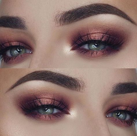 Bronze Smokey Eye - Anastasia Soft Glam Palette Anastasia Soft Glam Palette, Anastasia Soft Glam, Eyeshadow Guide, Soft Glam Palette, Bronze Smokey Eye, Nabla Cosmetics, Halo Eye Makeup, Fixing Spray, Date Makeup