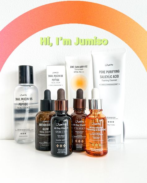 Jumiso collection 🌞 My 3 favorites are: - Awe Sun Airy Fit Sunscreen SPF 50 PA++++ - All Day Vitamin Brightening & Balancing Serum (the orange one) - Snail Mucin 88 + Peptide Facial Cream Do you have any favorites from Jumiso? 🧡 *All products were received as pr, but this post was not required. #jumisocollection #jumiso #kbeauty #kbeautycollection #koreanskincare #koreanbeauty #spf #snailmucin #beautycollector #ugc #aesthetic #summerskincare #skinvitamins #glow @jumiso_global Ugc Aesthetic, Snail Mucin, Firming Serum, Summer Skincare, Vitamins For Skin, Sunscreen Spf 50, Facial Cream, Ascorbic Acid, Foam Cleanser