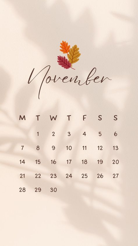 Beige Aesthetic Autumn November Calendar You Instagram story - Templates by Canva November Story Instagram, Beige Aesthetic Autumn, November Aesthetic Calendar, Autumn November, November Wallpaper, November Calendar, Font Combos, Create Your Story, Aesthetic Autumn