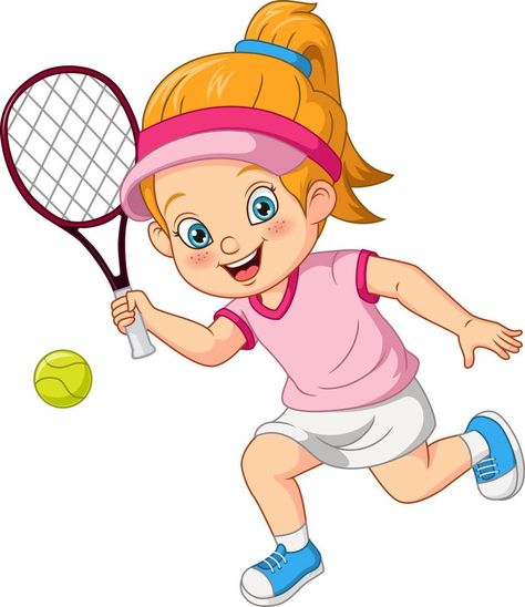 Sports Day Clipart, Sports Flashcards, Tennis Cartoon, Tennis Clipart, Art Competition Ideas, Minnie Mouse Decorations, Tennis Pictures, Olympic Theme, Preschool Classroom Decor