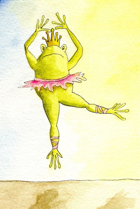 Frog Ballerina Ballerina Snowflakes, Photos From History, Art Frog, German Police, Frog Illustration, Frog Pictures, Frog Drawing, Funny Frogs, Frog Art