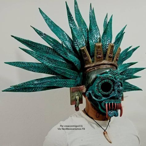 Aztec Warrior Mask, Maya Mask, Mayan Masks, Aztec Headdress, Mesoamerican Art, Inca Art, Mayan Mask, Native American Masks, Aztec Mask