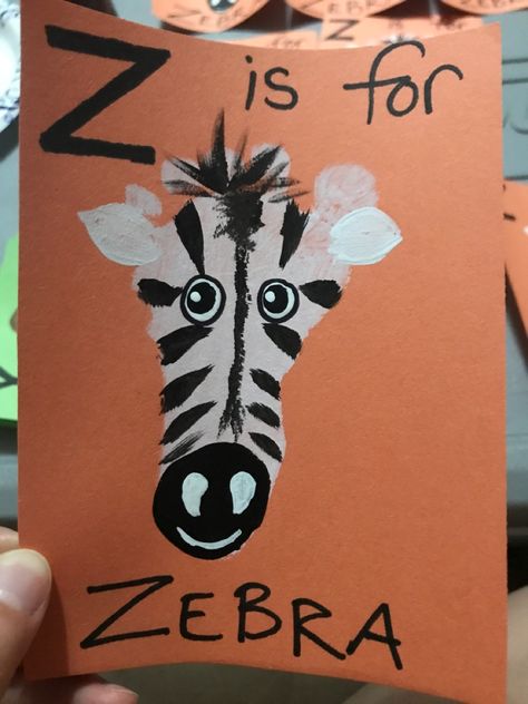 Safari Handprint Animals, Zebra Handprint Craft, Zoo Footprint Art, Zebra Crafts For Toddlers, Letter Z Crafts For Toddlers, Zoo Crafts For Infants, Animal Crafts For Infants, Zoo Art For Toddlers, Safari Crafts For Toddlers