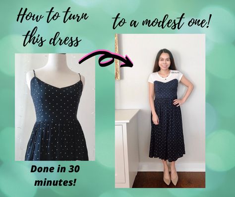 Dress Cute Outfits, Dress Hack, Dress Sew, Spaghetti Straps Dress, Midi Dress Outfit, Add Sleeves, Straps Dress, Make Your Own Clothes, Color Block Dress