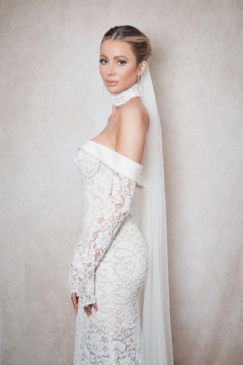 Unveil timeless elegance in a bespoke lace masterpiece by Galia Lahav. This custom-crafted gown exudes sheer sophistication, with intricate lacework that whispers of romance. Every stitch tells a story of refined luxury, tailored exclusively for you. Embrace the epitome of chic and grace the occasion with an air of enchanting allure Galia Lahav Bridal, Galia Lahav Wedding Dress, Michelle Keegan, Galia Lahav, Steal The Spotlight, Custom Gown, Dresses Lace, Romantic Weddings, Timeless Elegance