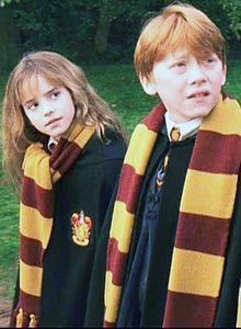 Ron and Hermione Hermione Granger Costume, Romione Fan Art, Ron E Hermione, Hermione And Ron, Gryffindor Common Room, Ron Hermione, Philosopher's Stone, Harry Potter Ron, Ron And Hermione