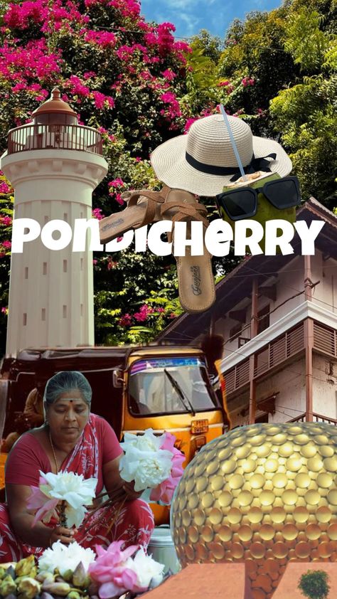 pondicherry, puducherry, collage Pondicherry Vision Board, Pondicherry Photography, Baby Vision, Amazing Bedroom Designs, Travel Collage, 5 Babies, Pondicherry, India Tour, Dream Travel Destinations