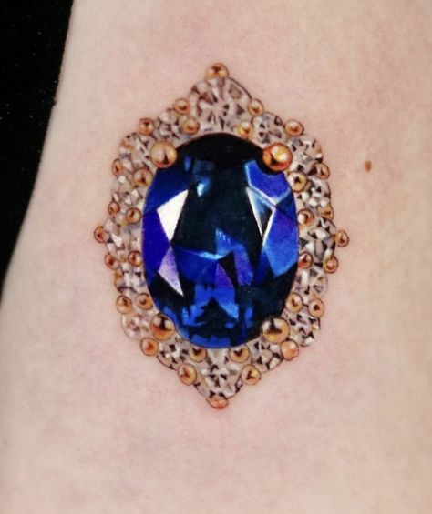 Jewelry Tattoos, Jewel Tattoo, Diamond Tattoos, Gold Tattoo, Sweet Tattoos, Jewelry Tattoo, Art Tattoos, Ink Ideas, Jewel Tones