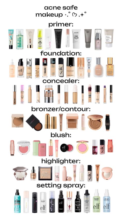 Acne Safe Makeup, Safe Makeup, Acne Makeup, Makeup Order, Simple Makeup Tips, Makeup Accesories, Makeup Artist Tips, Makeup Help, Face Makeup Tips