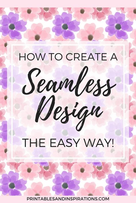 How To Create A Seamless Design The Easy Way! (Part 2) - Printables and Inspirations Diy Website Design, Diy Graphic Design, Canva Tutorials, Planner Calendar Printables, Digital Paper Free, Canva Tips, Glitter Digital Paper, Procreate Art, Sublimation Ideas