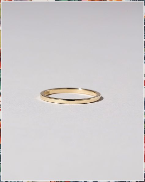 Wedding Bands - Is that what you have in mind? Take action quickly while everything is still fresh in your mind. Visit IMMEDIATELY to view more. Rings Gold Plain, Simple Gold Wedding Band 3mm, Square Engagement Rings Simple Offset, 1.5 Square Wedding Ring, Simple Wedding Bands For Women, Wedding Ring Sets Simple, Gold Wedding Rings Vintage, Rings 2022, Dimond Ring