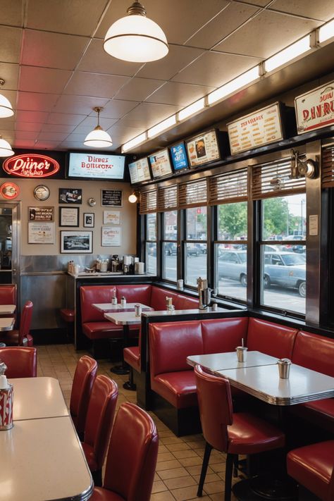 Diner Delights: A Culinary Tour of New Jersey&#8217;s Iconic Diners Small Town Diner Aesthetic, Maine Bachelorette, Diner Layout, Small Town Diner, New Jersey Aesthetic, New York Diner, Sandwich Aesthetic, Old Diner, American Diners