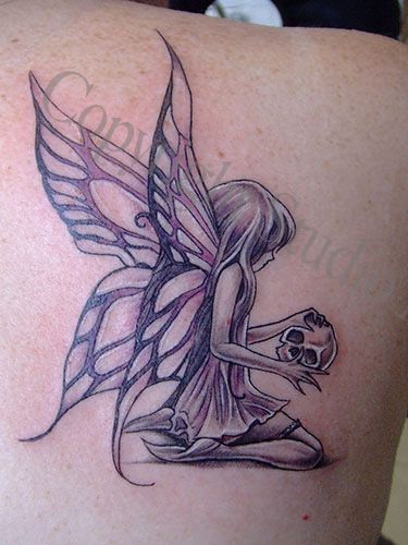 pixie tattoo designs | Fairy And Skull - Free Download Tattoo #3947 Fairy And Skull With ... Pixie Tattoo, Fairy Tattoos, Petit Tattoo, Magical Beings, Fairy Tattoo Designs, Fantasy Tattoos, Cat Tattoos, Angel Tattoo Designs, Tattoos Geometric