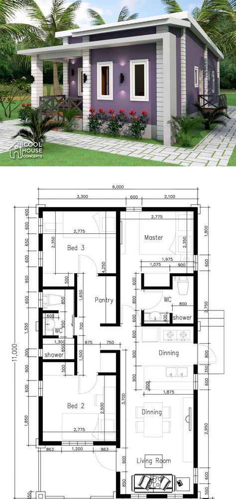 Small Home Plan with 3 Bedrooms Small Homes Layout Floor Plans, Small House Plan 3 Bedroom, Small House With 3 Bedrooms Layout, Small House Floor Plans 3 Bedroom Free Samples, 3bedroom House Plans Small Layout, Small Three Bedroom House Plans Simple, Tiny House With 3 Bedrooms, Bungalow 3 Bedroom Floor Plan, 3 Bed Small House Plans