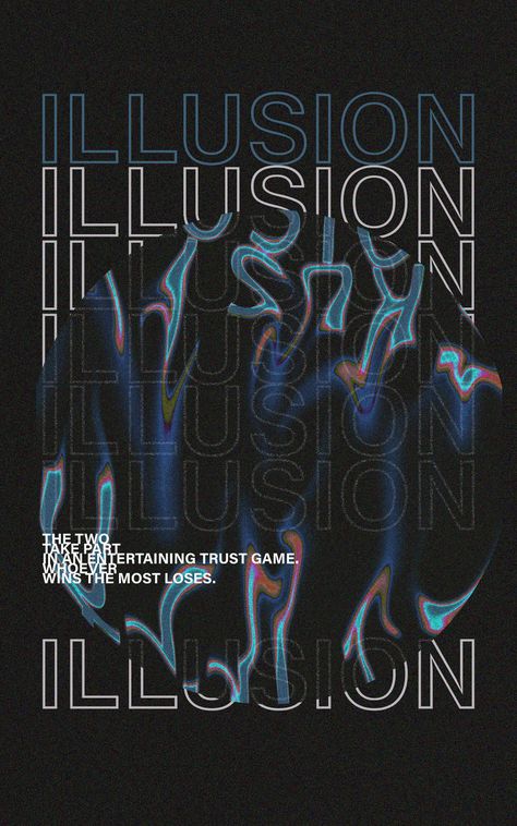 Invisible Graphic Design, Mystical Graphic Design, T Shirt Aesthetic Design, Merch Design Ideas Aesthetic, Illusion Typography, Techno Tshirt, Album Cover Art Design, Illusion Poster, Acid Design