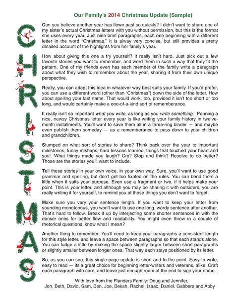 Sample Acrostic Christmas Letter, with free printable stationery from www.flandersfamily.info Christmas Letter To Friends, Christmas Card Letter Ideas, Note Ideas For Boyfriend, Card Letter Ideas, Christmas Letters To Friends, Christmas Card Letter, Words For Christmas, Christmas Letter Template Free, Activities For Christmas