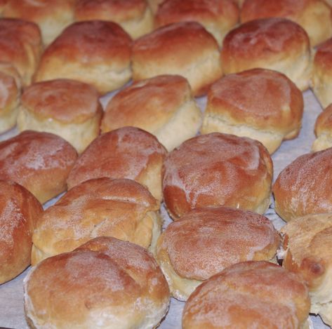 Denver Biscuits – an old family recipe | thyme2time Square Biscuits, Biscuit Rolls Recipes, The Operator, Biscuit Rolls, Wall Phone, Family Recipe, Old Wall, Fall Baking, Biscuit Recipe