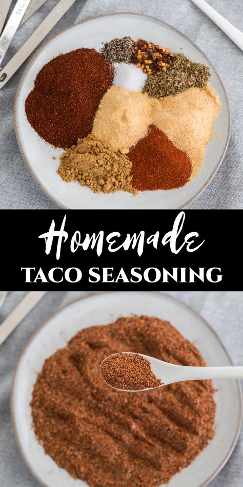 A simple yet tasty recipe for homemade taco seasoning that will elevate your taco nights to a whole new level. Get ready for your taste buds with a burst of authentic Mexican flavors right in your own kitchen! Make Your Own Taco Seasoning, Simple Taco Seasoning Recipe, Best Homemade Taco Seasoning Recipe, Easy Diy Taco Seasoning, Taco Seasoning Homemade, Homemade Taco Seasoning For 1 Pound Of Meat, Homemade Mild Taco Seasoning, Taco Shell Recipe, Diy Taco Seasoning