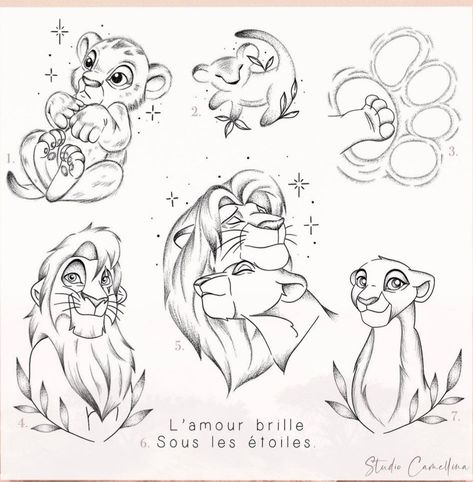 Disney Characters Tattoos, Tattoos Disney, Disney Inspired Tattoos, Disney Sleeve Tattoos, Lion King Tattoo, Tattoo Disney, Cartoon City, Disney Sleeve, Lion King Drawings