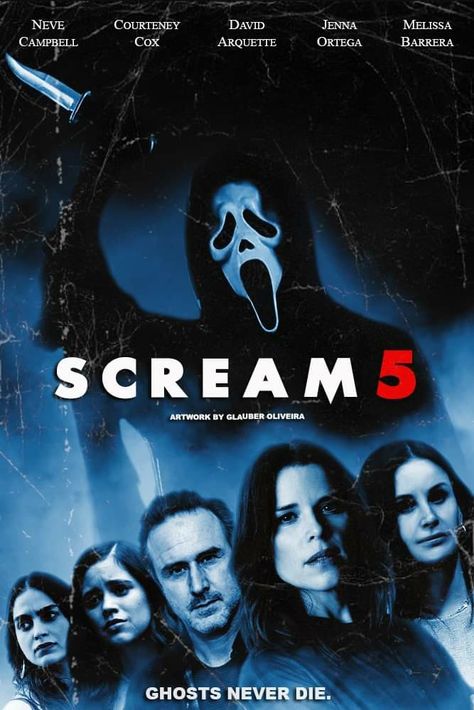 Getting excited for the upcoming year or two! Scream 5 soon..... Scream 5 Movie Poster, Scream 2022 Movie Poster, Scream 5 Wallpaper, Scream 5 Poster, Scream Movie Art, Scream Poster, 2022 Movies, Scream Movies, Scream 5