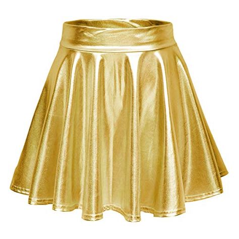 Skirt Tutu, Metallic Pleated Skirt, Rok Mini, Performance Stage, Skirt Tulle, Mini Skater Skirt, Umbrella Skirt, Gold Skirt, Party Rock