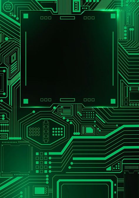 Motherboard circuit technology background psd in gradient green | premium image by rawpixel.com / Froy Green Technology Background, Ict Background Design, Motherboard Wallpaper, Technology Background Graphics, Tech Graphic Design, Technology Background Design, Super Computer, Gradient Image, Computer Science Major