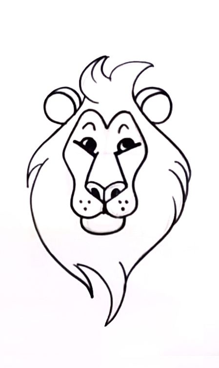 This step-by-step #drawing lesson will teach you how to draw a lion, the king of wildlife! Lion Drawings, Lion Drawing Simple, Sgraffito Ideas, Simple Car Drawing, Christmas Drawings For Kids, Draw A Lion, Doodle Canvas, Tiger Sketch, Drawing Ideas For Kids