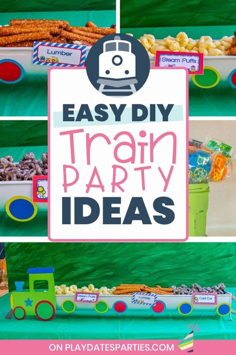 Food For Train Party, Birthday Crossing Sign Train Party, Train Birthday Cake Diy, Steam Train Party, Train Fruit Tray, Chu Chu Train Birthday Party, Train Theme Food Ideas, Train Birthday Snacks, Train Birthday Food Ideas