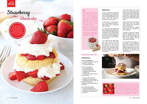 Magazine - Layout Design on Behance Recipes Magazine Design, Baking Magazine Layout, Dessert Magazine Layout, Cook Book Layouts, Recipe Layout Design, Food Magazine Layout Design, Baking Website, Food Magazine Layout, Recipe Magazine