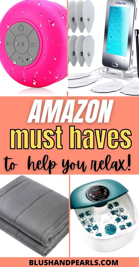 Amazon Must Haves To Help You Relax! Amazon Health Must Haves, Relaxation Gifts For Women, Self Care Amazon Must Haves, Relaxing Gifts For Women, Relaxation Tools, Relaxing Products, Amazing Smoothies, Relaxation Products, Ways To Treat Yourself