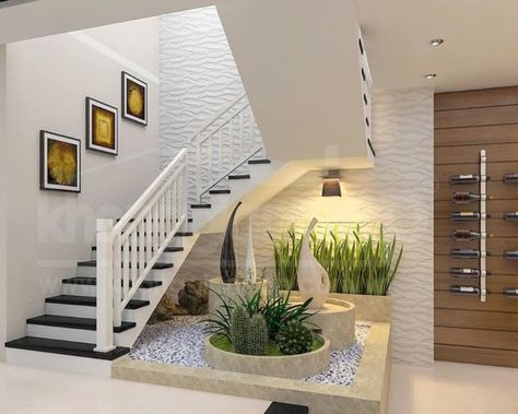 45 Clever Under Stair Design Ideas To Maximize Interior Space - Engineering Discoveries Side Wall Design, Stair Wall Design, تحت الدرج, Stairs In Living Room, Staircase Storage, Modern House Interior, Modern Living Room Interior, Modern Home Interior Design, Casa Vintage